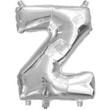 Silver Foil Letter Balloons - Z - The Party Room