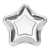 Silver Star Plates 6pk