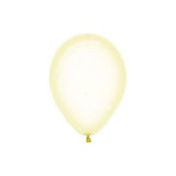 Small Crystal Pastel Yellow Balloons - The Party Room