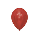 Small Crystal Metallic Red Balloons - The Party Room
