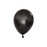 Mini Metallic Black Balloons