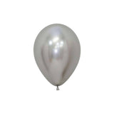 Mini Metallic Silver Balloons