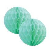 Pastel Mint Green Honeycomb Balls 15cm 2pk