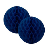 Navy Blue Honeycomb Balls 15cm (2 Pack) - The Party Room