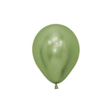 Mini Metallic Lime Green Balloons