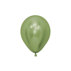 Small Metallic Lime Green Balloons - The Party Room