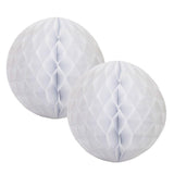 White Honeycomb Balls 15cm (2 Pack) - The Party Room