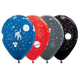 Metallic Space Balloons 12pk