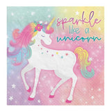 Enchanted Unicorn Napkins 16pk - The Party Room