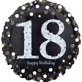 Sparkling 18th Birthday Foil Balloon - The Party Room