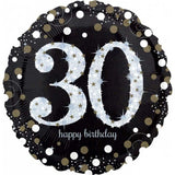 Sparkling 30th Birthday Foil Balloon