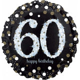 Sparkling 60th Birthday Foil Balloon