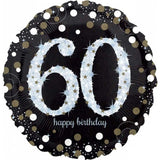 Sparkling 60th Birthday Foil Balloon - The Party Room