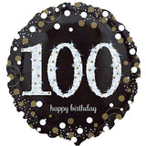Sparkling 100th Birthday Foil Balloon - The Party Room