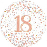 Sparkling Rose Gold 18th Birthday Foil Balloon - The Party Room