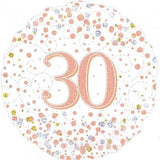 Sparkling Rose Gold 30th Birthday Foil Balloon - The Party Room