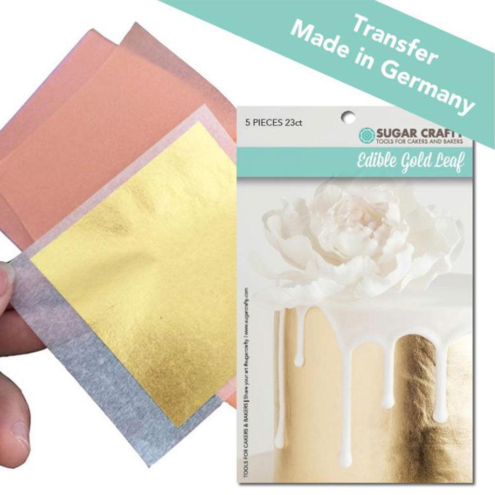 Edible Gold Leaf Transfer Sheets 5pk Baking NZ The Party Room