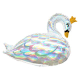 Large Iridescent Swan Foil Balloon - The Party Room