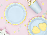 Light Blue Scalloped Plates 6pk - The Party Room