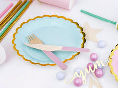 Mint Scalloped Plates 6pk - The Party Room