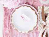 White Scalloped Plates - The Party Room