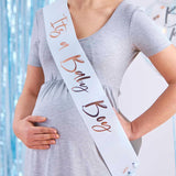 It's a Baby Boy Baby Shower Sash - The Party Room