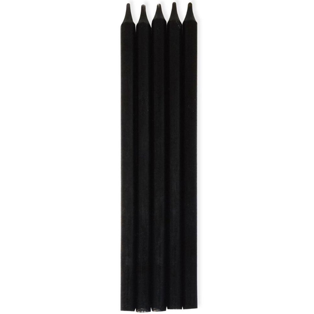 Black Matte Tall Candles Party Supplies NZ The Party Room