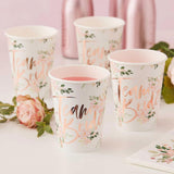 Floral Team Bride Cups 8pk