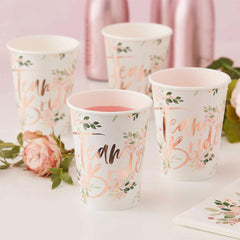 Floral Team Bride Cups 8pk - The Party Room