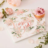 Team Bride Floral Hen Party Napkins 16pk - The Party Room