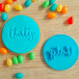 Thirty Fondant Stamp - The Party Room