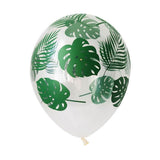 Clear Tropical Leaf Balloons - The Party Room