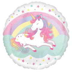 Enchanted Unicorn Round Foil Balloon - The Party Room