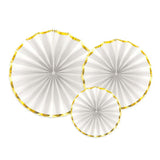 White Rosettes 3pk - The Party Room