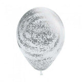 White & Silver Graffiti Balloons