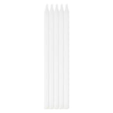 White Taper Candles 10pk - The Party Room