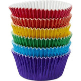 Wilton Rainbow Foil Cupcake Cases 72pk