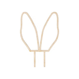Wooden Bunny Ears Cake Topper - The Party Room