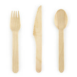 Wooden Cutlery Set 18pk - The Party Room