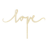 Wooden Love Cake Topper - The Party Room