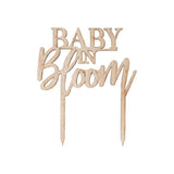 Baby in Bloom Wooden Cake Topper - The Party Room