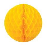 Yellow Honeycomb Balls 25cm - The Party Room