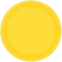 Yellow Large Plates (20 Pack) - The Party Room