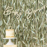 Botanical Baby Wooden Baby Shower Bunting - The Party Room