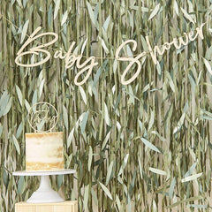 Botanical Baby Wooden Baby Shower Bunting - The Party Room
