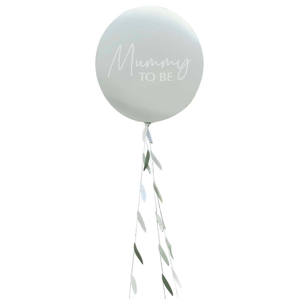 Mummy To Be Baby Shower Balloon with Botanical Tail - The Party Room