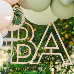 Botanical Baby Wooden Baby Hanging Decoration - The Party Room