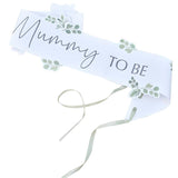 Mummy to Be Botanical Baby Shower Sash - The Party Room