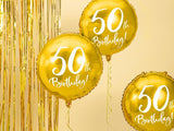 Gold 50th Birthday Foil Balloon - The Party Room