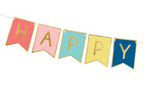 Colourful Happy Birthday Banner - The Party Room